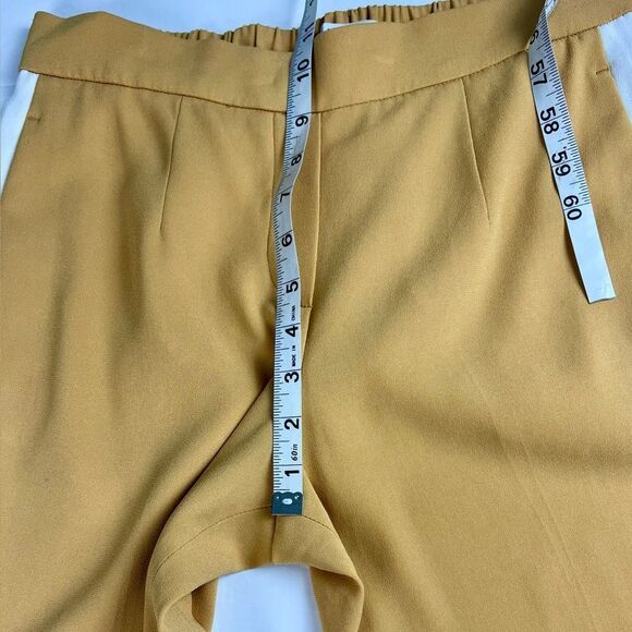 Aritzia Babaton Conan Terado Mustard Yellow Side Stripe Trouser - Picture 7 of 8